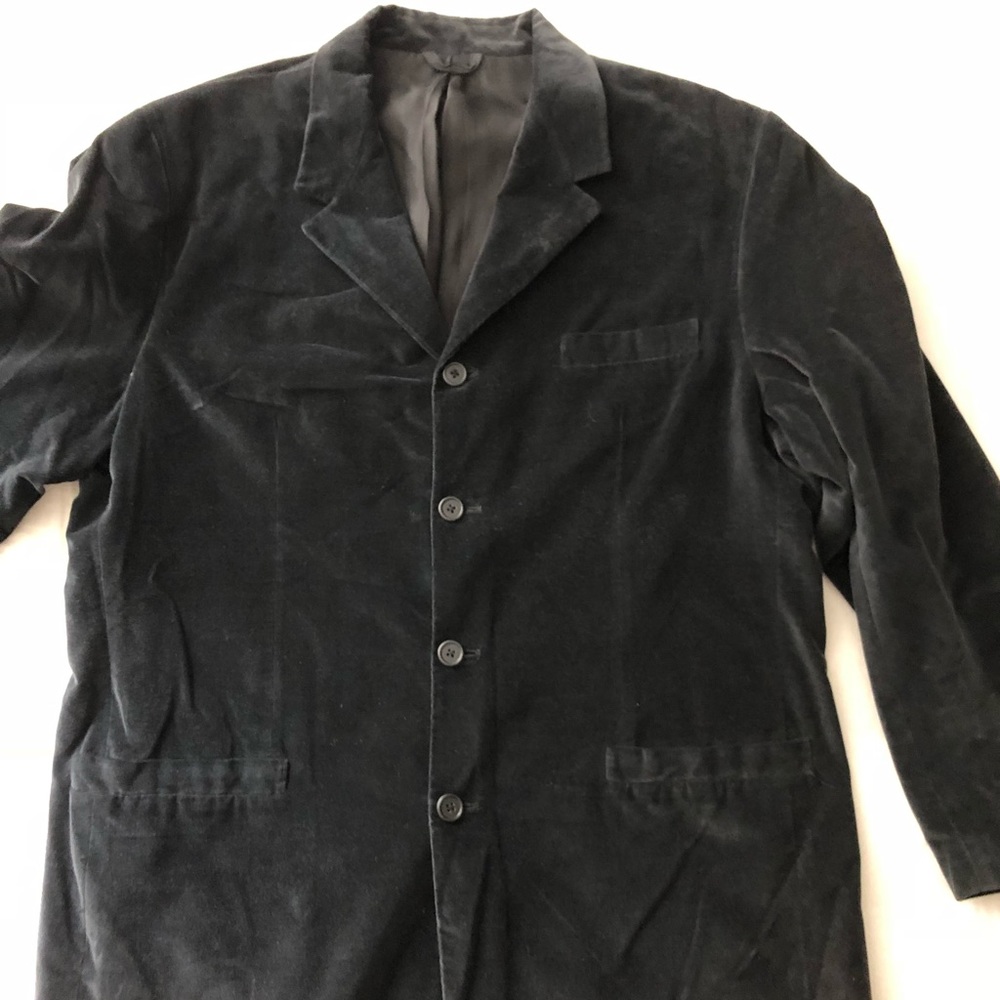 Jhane Barnes midnight velvet 5 button blazer 44R